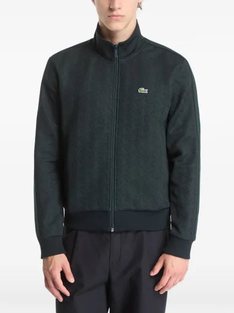Lacoste Paris monogram-jacquard track jacket