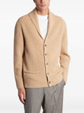 Ballantyne shawl-collar ribbed-knit cardigan