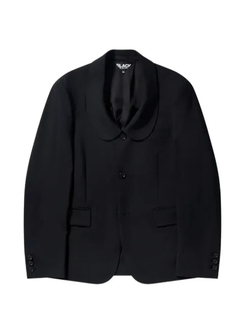 Black Comme Des Garçons Peter Pan-collar blazer