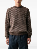 Armani Exchange logo-pattern sweater