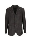 Luigi Bianchi Drop 7 herringbone-pattern blazer
