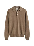 Gant logo-embroidered wool sweater