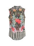 Amir Slama x Avatim sleeveless Hoodie with floral print