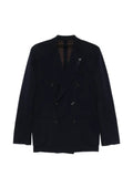 Lardini double-breasted peak-lapel jacket