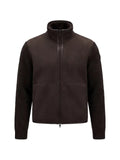 Moncler panelled high-neck bomber jacket