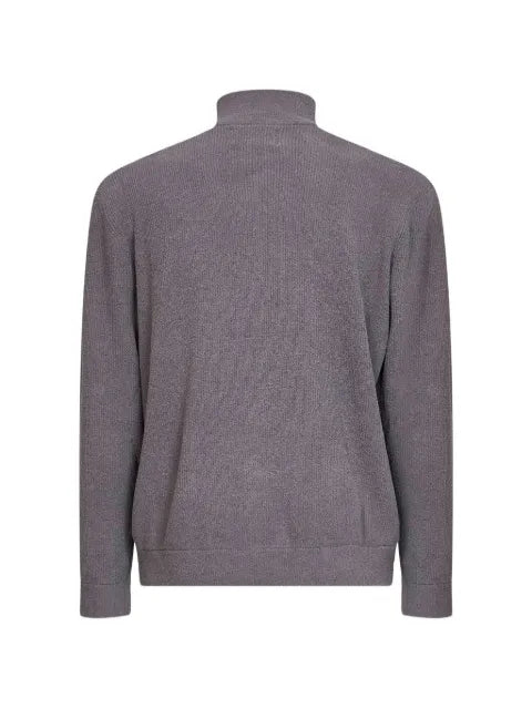 NN07 Danny half-zip ribbed-knit sweater