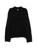 Individual Sentiments distressed panelled sweater