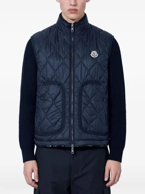 Moncler paisley-print quilted gilet