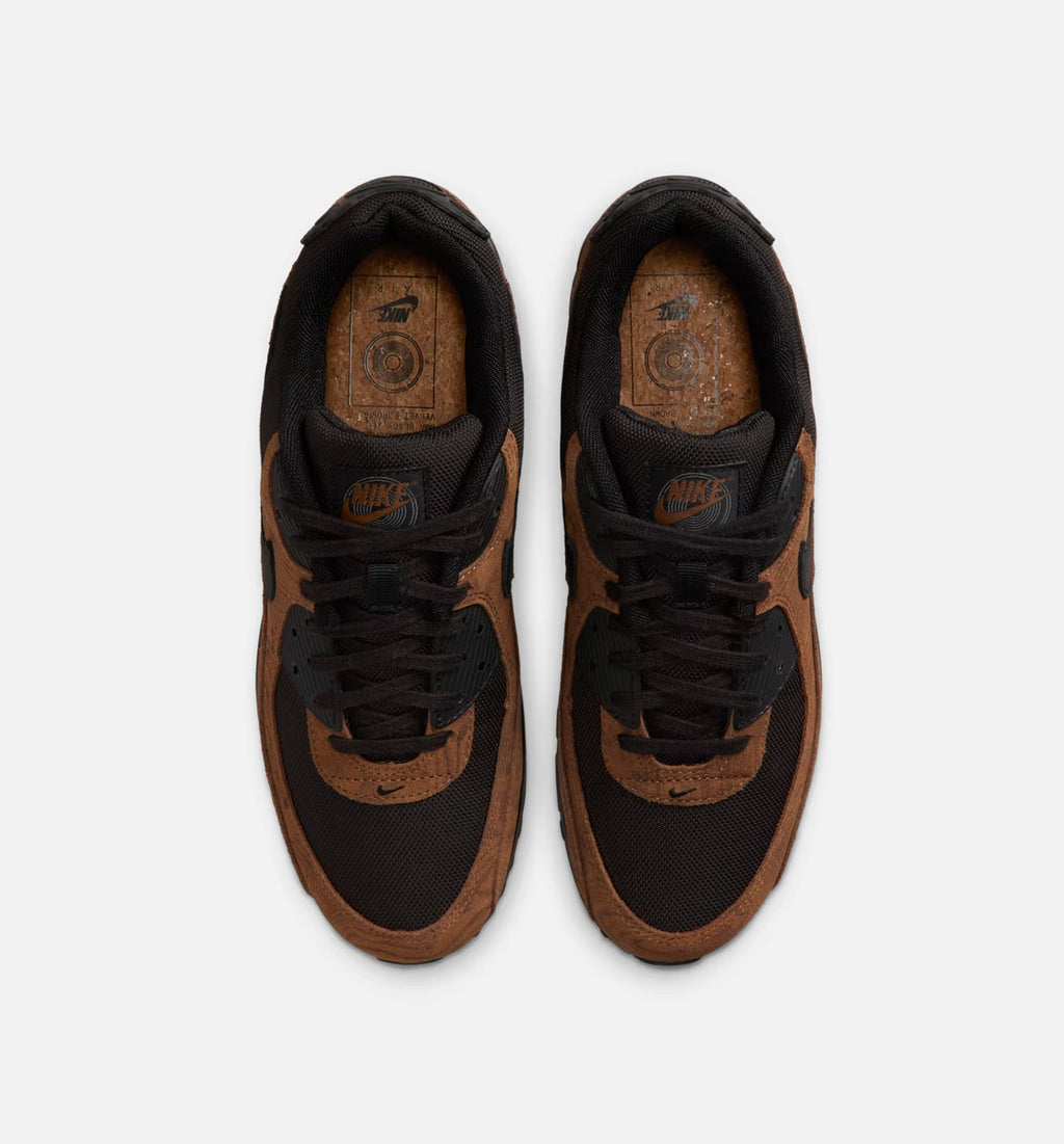 Nike Air Max 90 Premium Men's Lifestyle Shoe – Light British Tan / Velvet Brown / Black