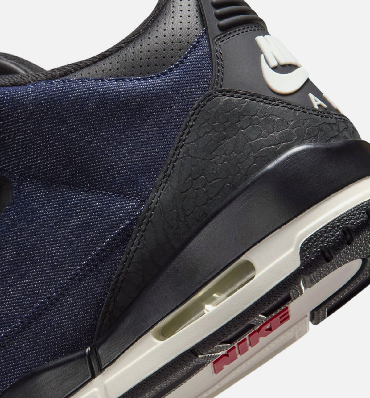 Air Jordan 3 x Levi's "Indigo and Gym Red" Men's Shoe – Denim/Black/Sail