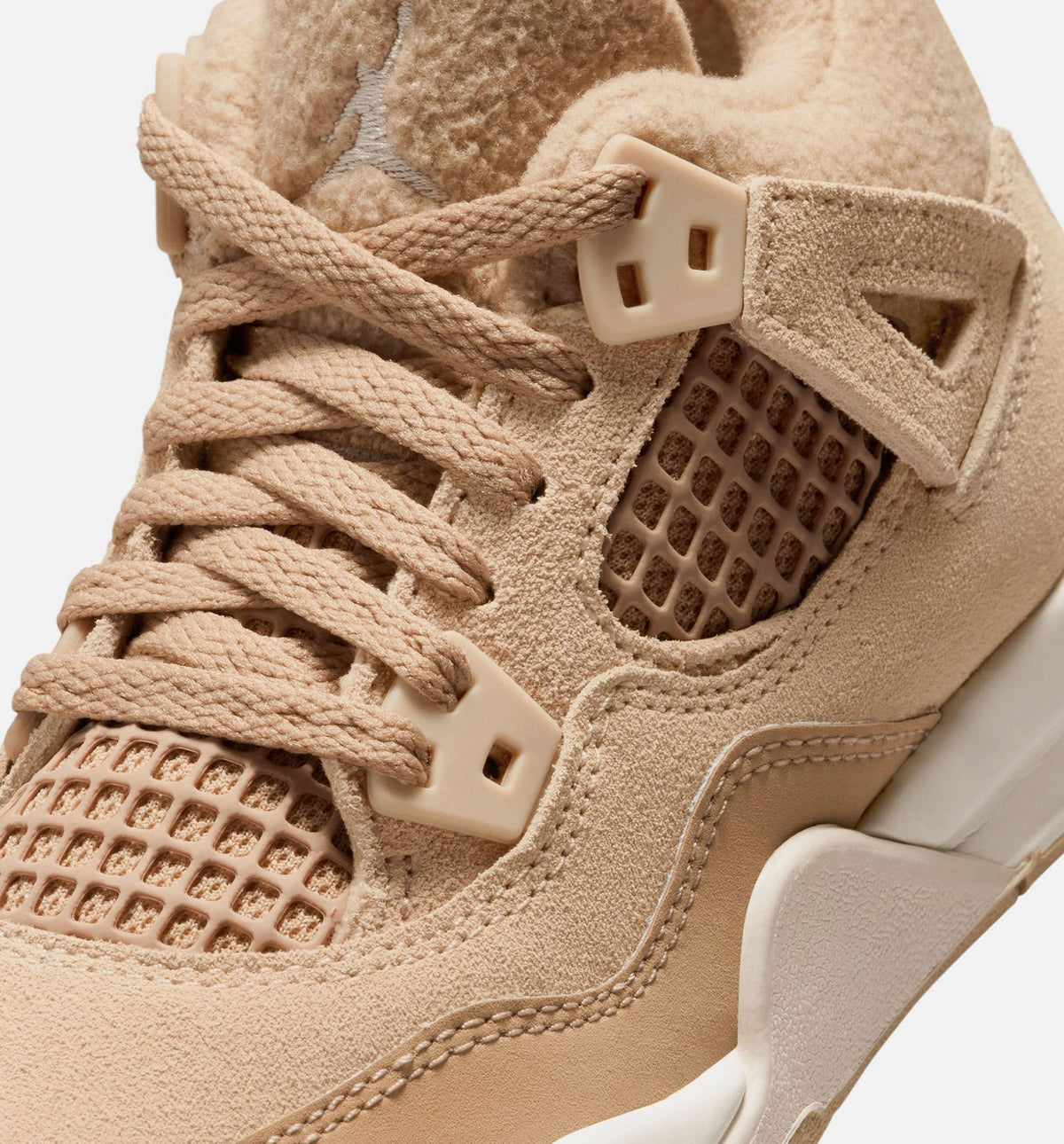 Air Jordan 4 Retro Cozy Girl Preschool Lifestyle Shoes - Hemp/Light Wood Brown