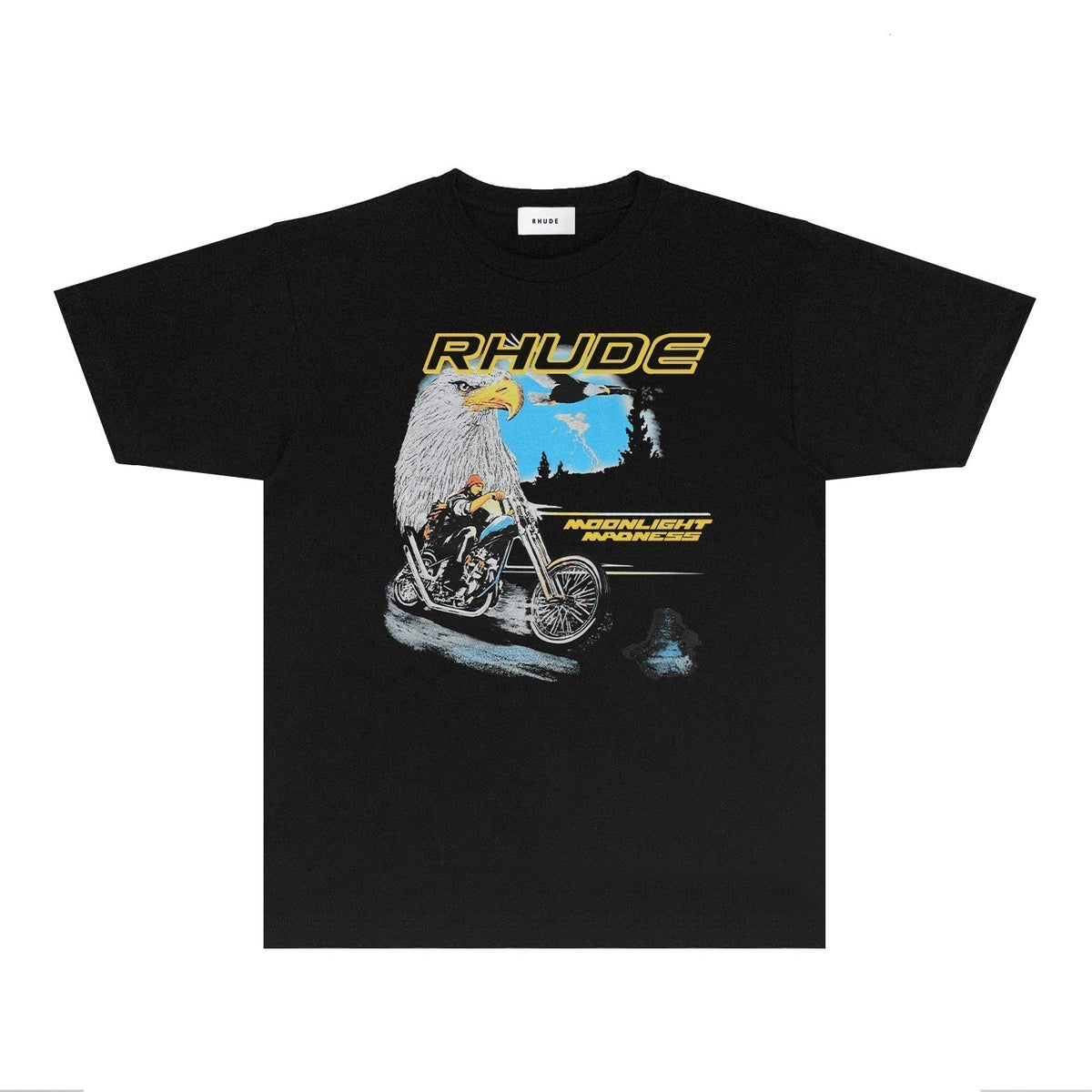Rhude T-shirts Printed Trendy Pure Cotton