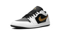 Air Jordan 1 Low 'Gold Swoosh' – White & Metallic Gold AJ1 Low with Premium Swoosh Detail & Clean Elevated Versatility