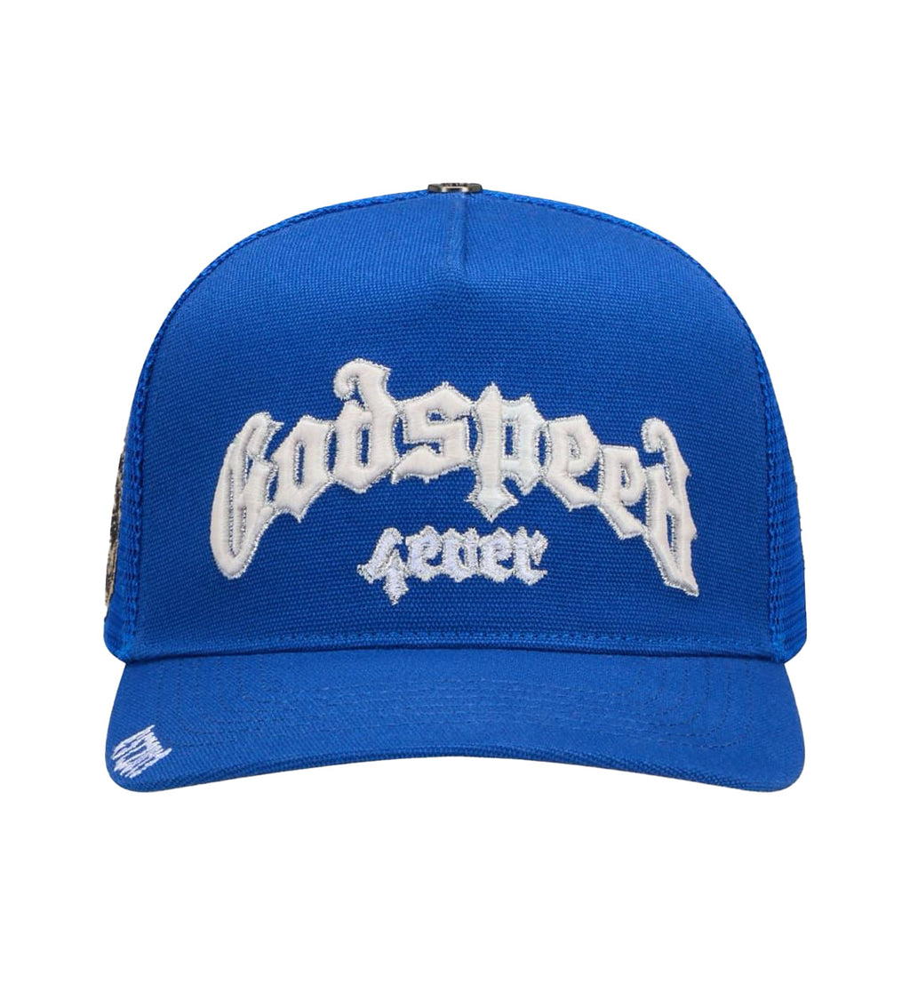 Godspeed Forever Trucker Hat Blue