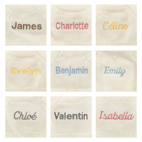 Bashful Luxe Bunny Willow with Personalized Cream Jumper