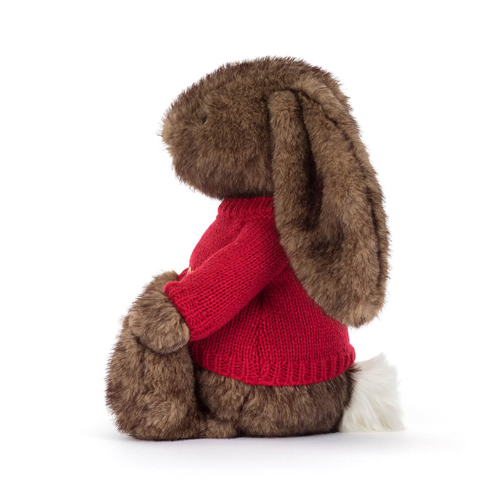 Hoppleston Luxe Bunny with Personalized Red Jumper