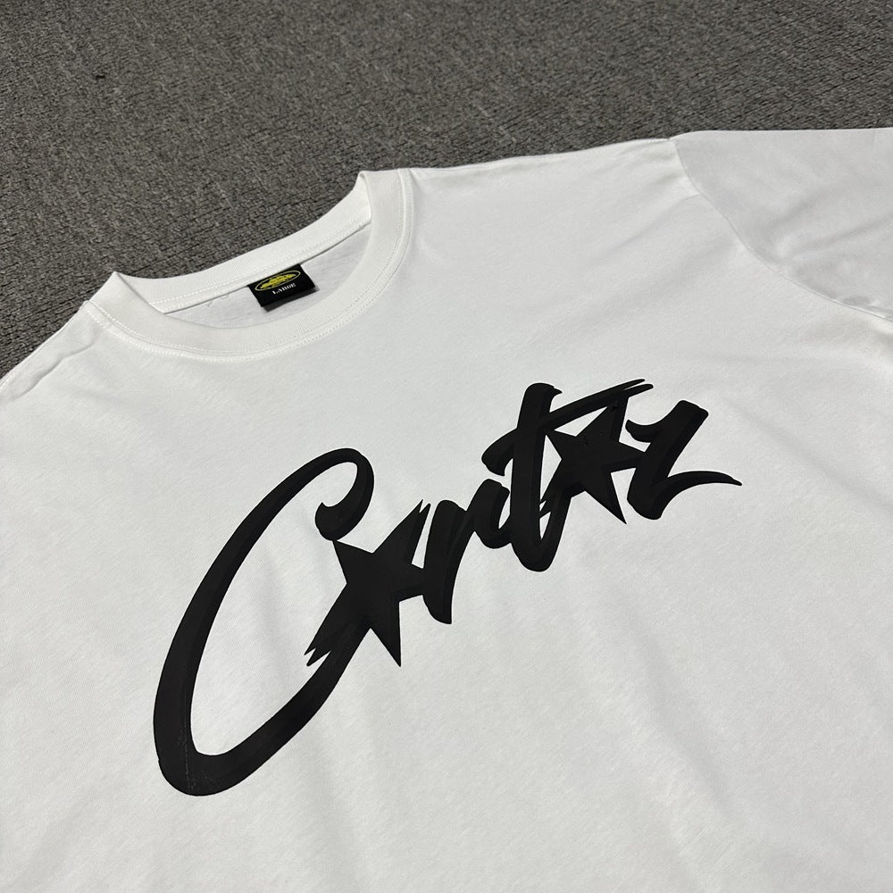 2026 New Corteiz Graphic Print Tee Loose Casual Streetwear T-Shirt