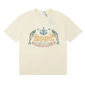 Rhude Cannes Sardines Fish Retro Nautical Cream Oversized T‑Shirt