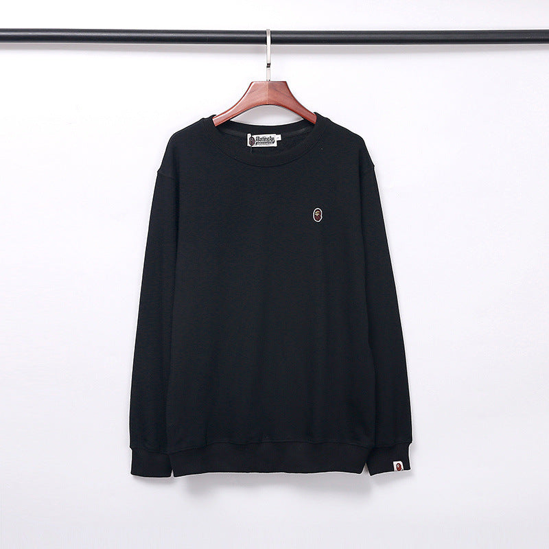 Bathing Ape Fall/Winter Male and Female Couples Wear Crew Neck Pullover Sweatshirt