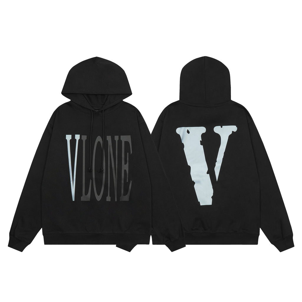 Vlone Friends Big V Logo American Style Unisex Hoodie