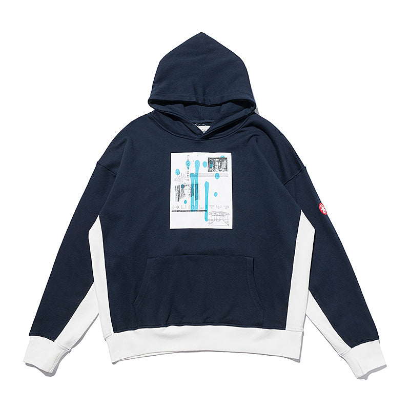 Cav Empt Paneled Colorblock Graphic Hoodie Unisex