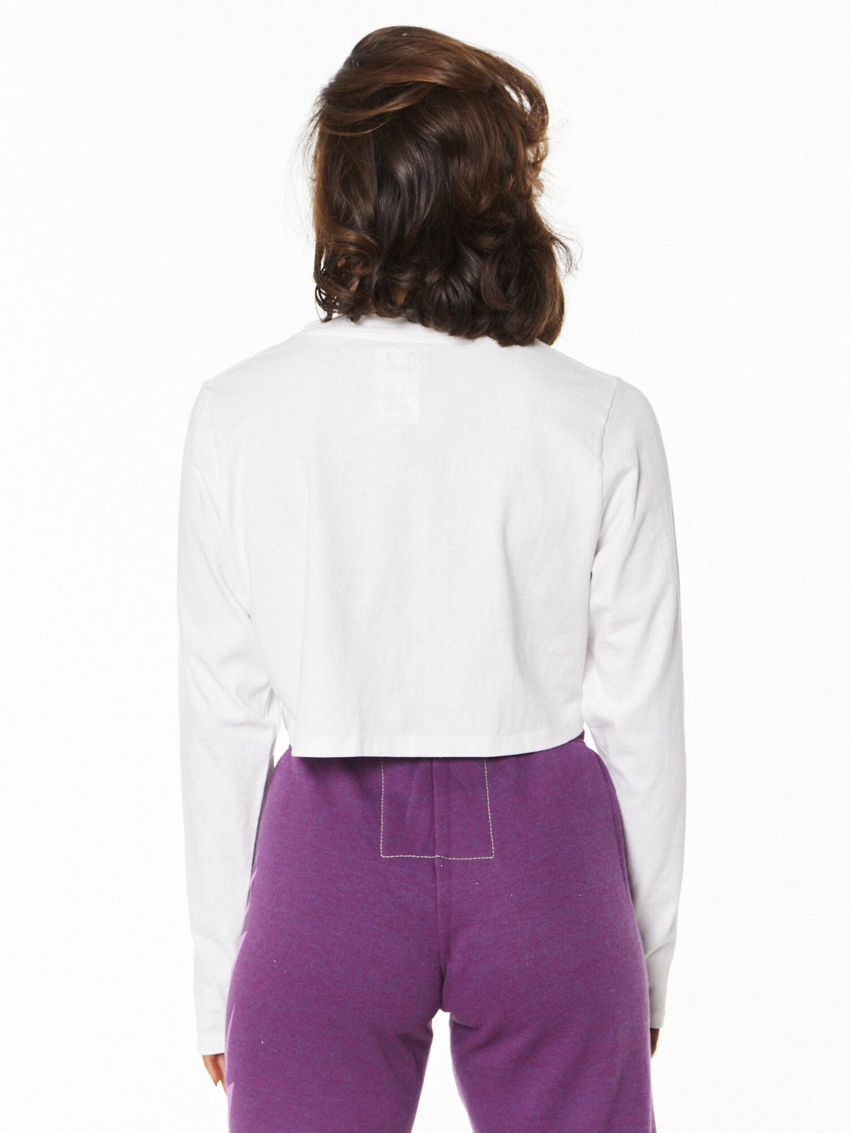 SPIN THE MODEL LS CROP TEE