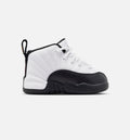 Air Jordan 12 Retro Taxi Infant & Toddler Sneakers - White / Black / Taxi