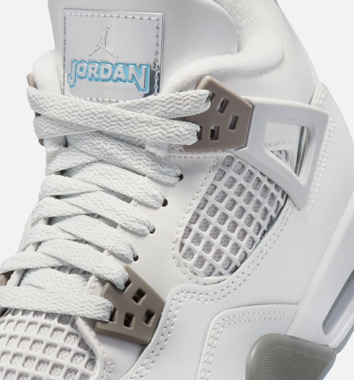 Air Jordan 4 Retro "Blue Chill" Big Kids' Shoe – Photon Dust/Blue Chill/Flat Pewter/White/Blue Tint