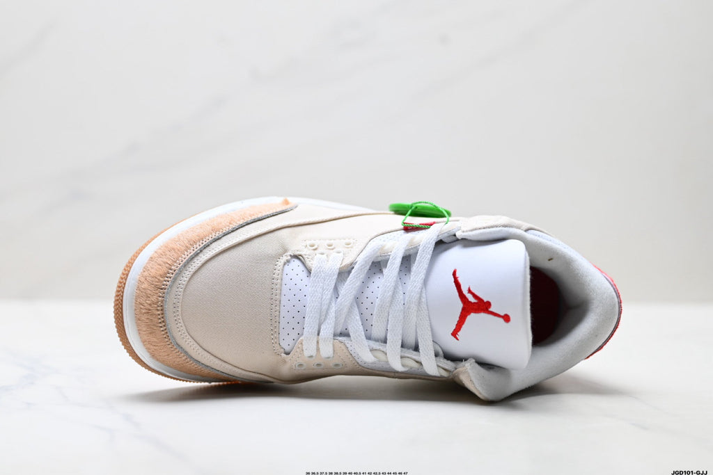 Air Jordan 3 Retro White Tan Gum Sneakers