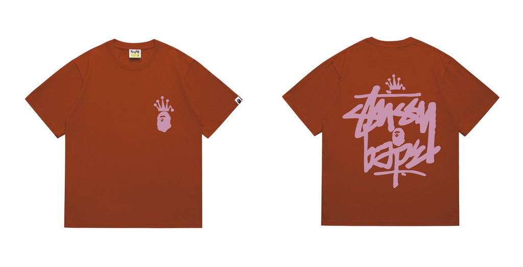 BAPE Crowned Ape Back Graphic Short-Sleeve T-Shirt