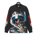 Godspeed Washed Black Rock Graphic Long-Sleeve T-Shirt