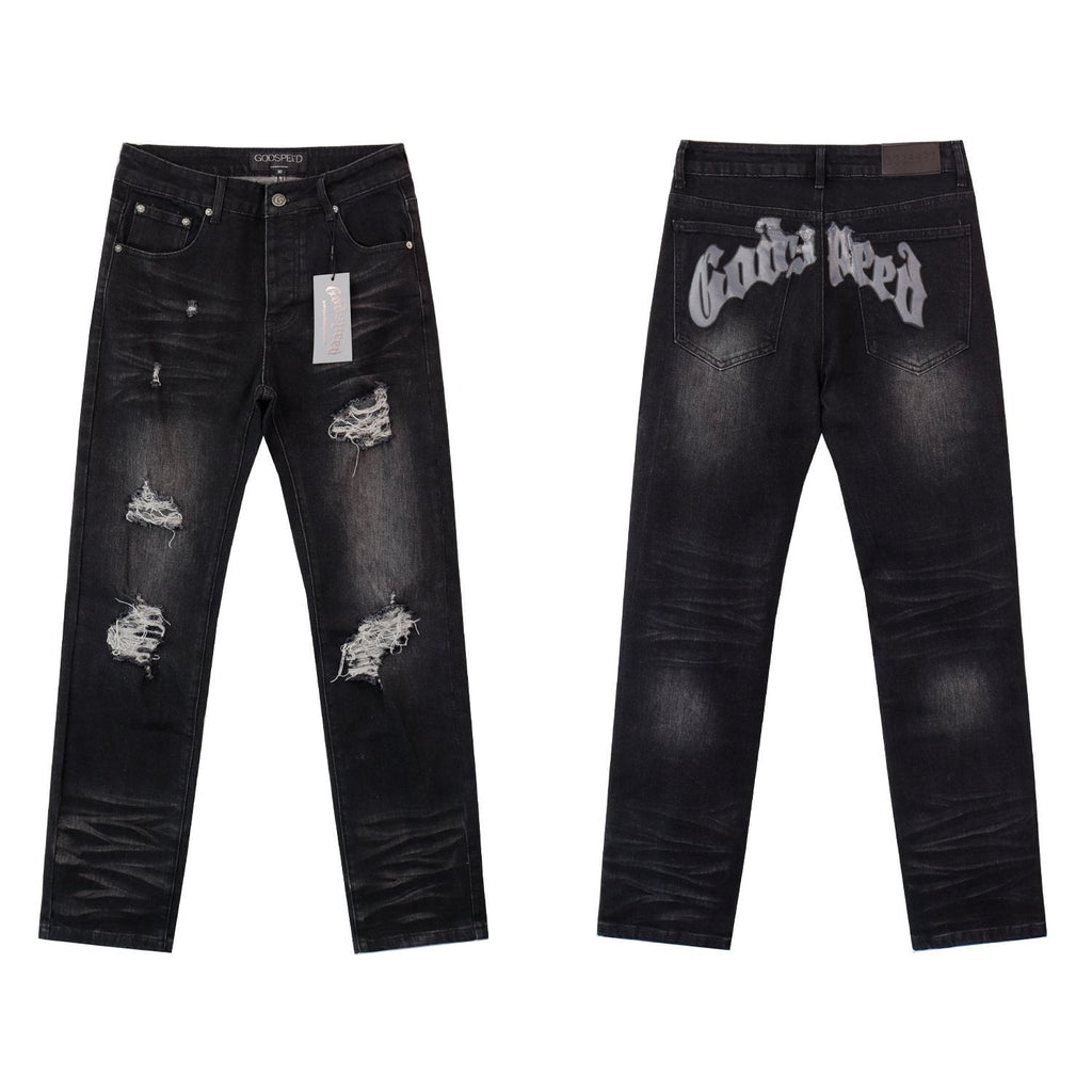 Godspeed Washed Distressed Jeans