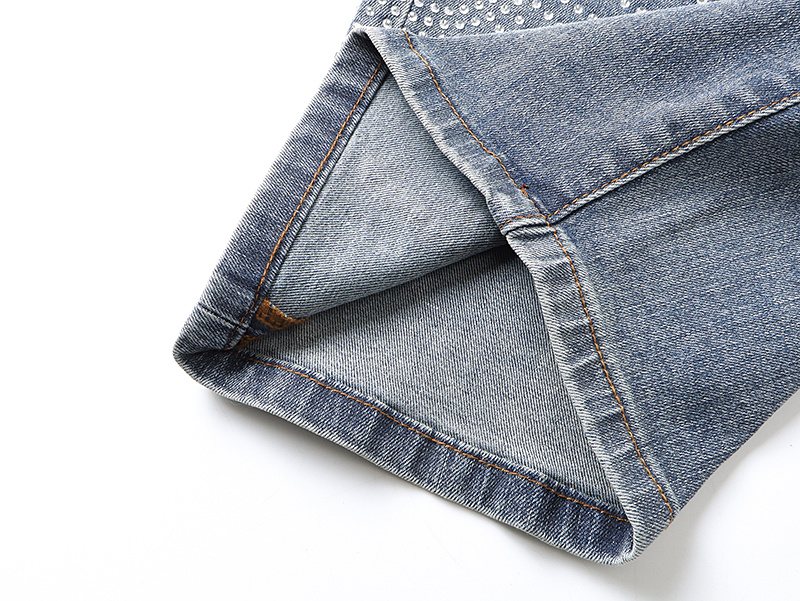 Purple Brand Rhinestone Burst Denim Shorts