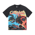 Godspeed Washed Black Skull Racing Graphic T-Shirt