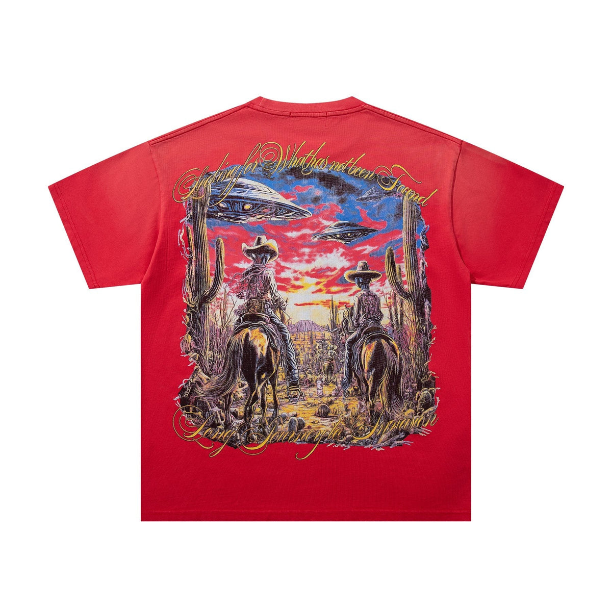 MAJESTIK Western Horse Graphic T-Shirt