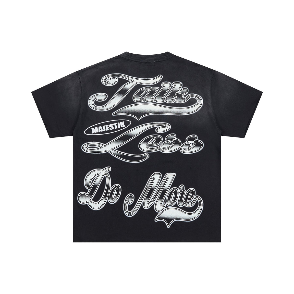 MAJESTIK City View Rhinestone Football Graphic T-Shirt