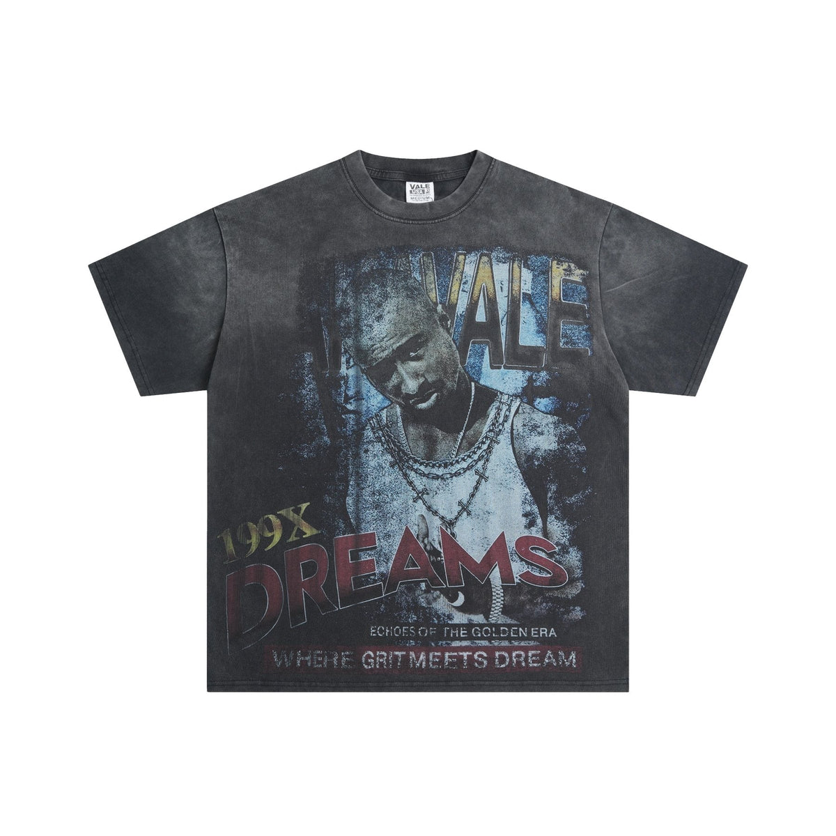 VALE USA 199X Dreams Portrait Graphic T-Shirt