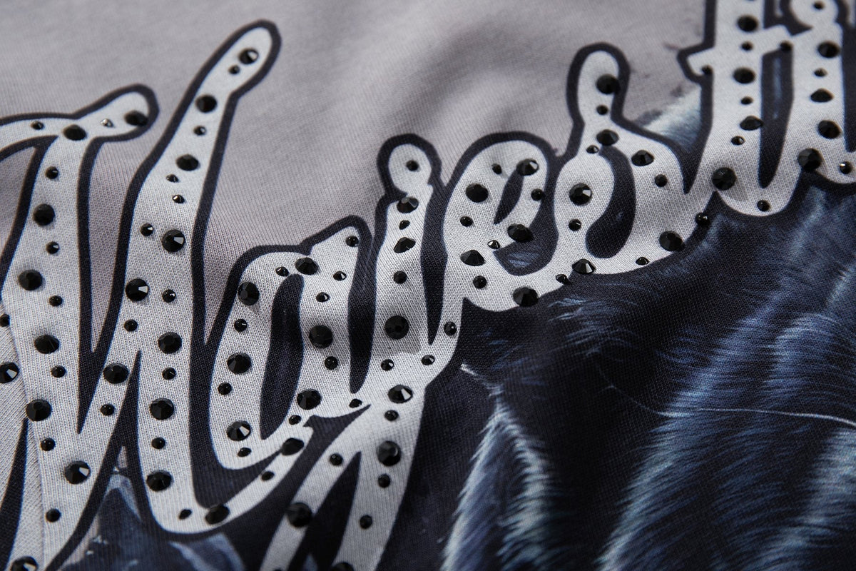MAJESTIK Panther Skull Graphic T-Shirt