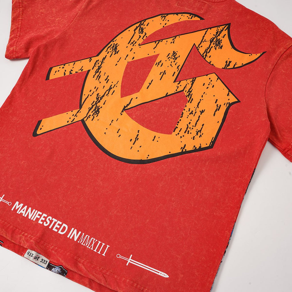 Godspeed Rock Graphic Acid-Wash T-Shirt