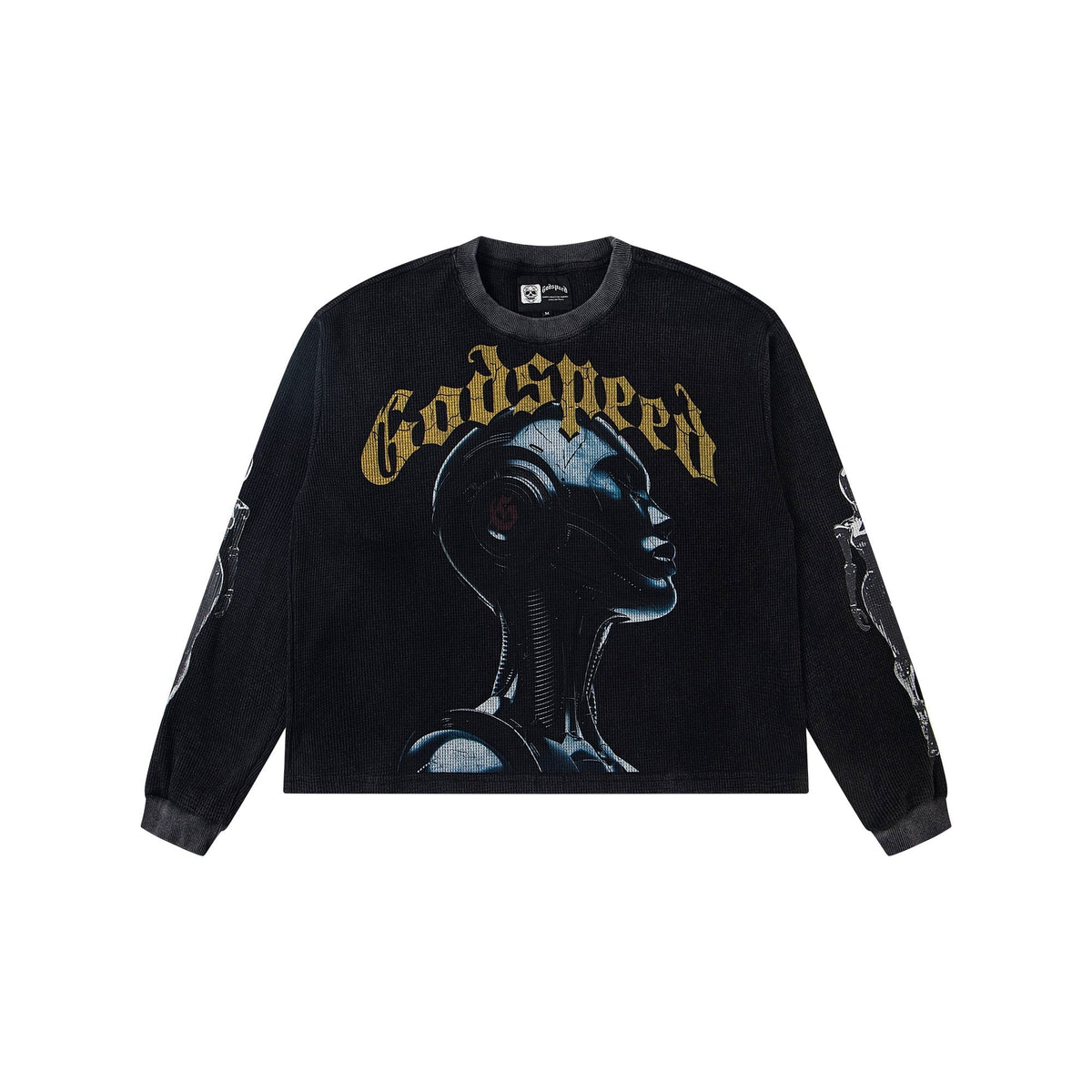 Godspeed Out of Many One Robot Graphic Long-Sleeve T-Shirt