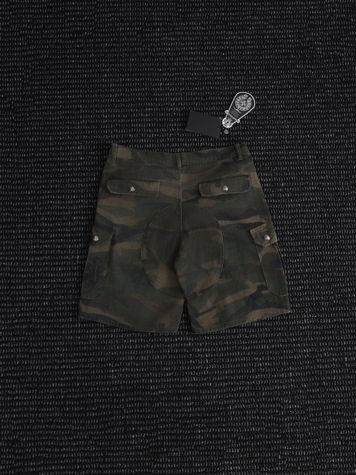 Chrome Hearts Green Camo Cargo Shorts
