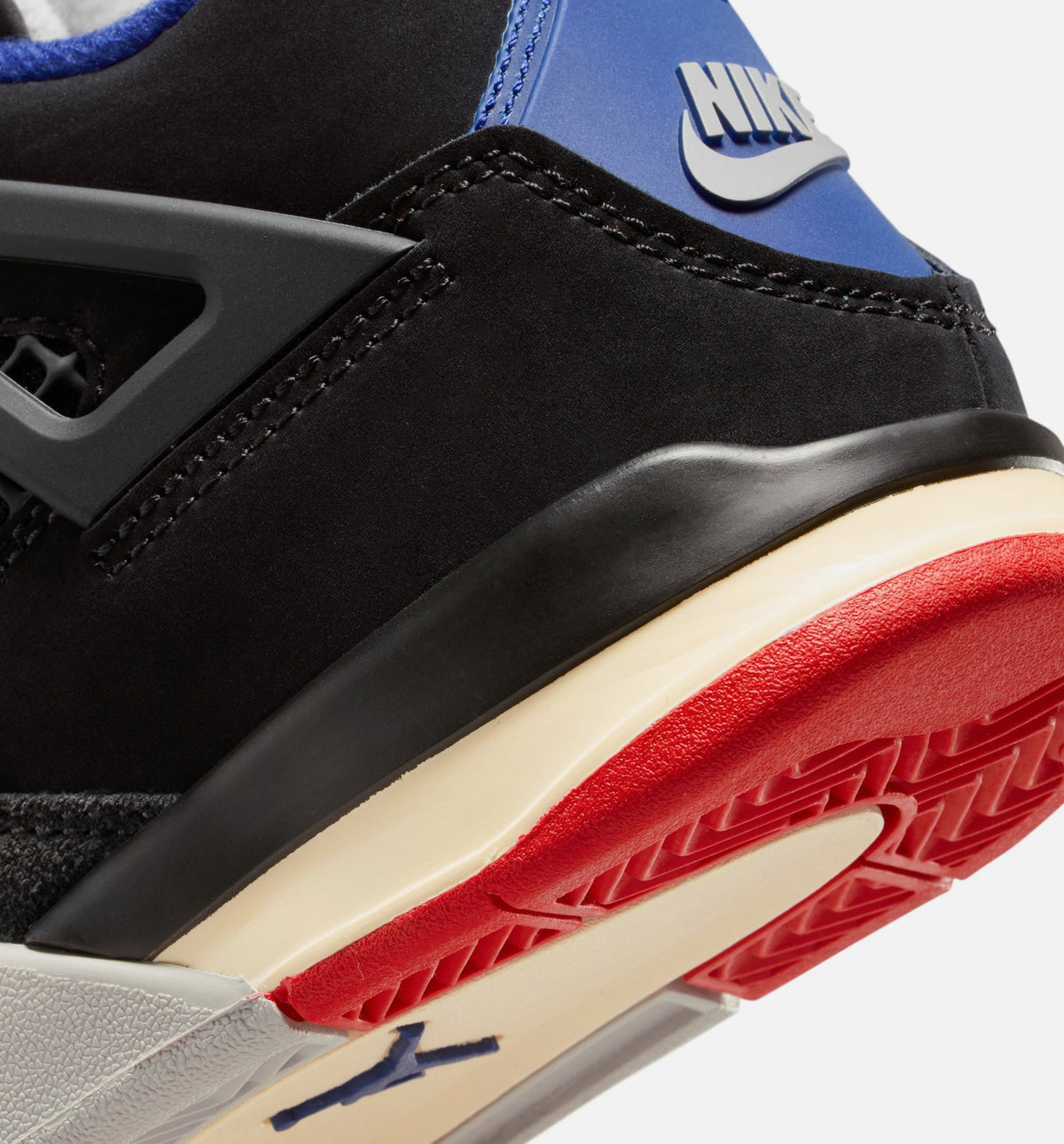Air Jordan 4 Retro "Rare Air" Little Kids' Shoe – Black/Fire Red/Deep Royal Blue