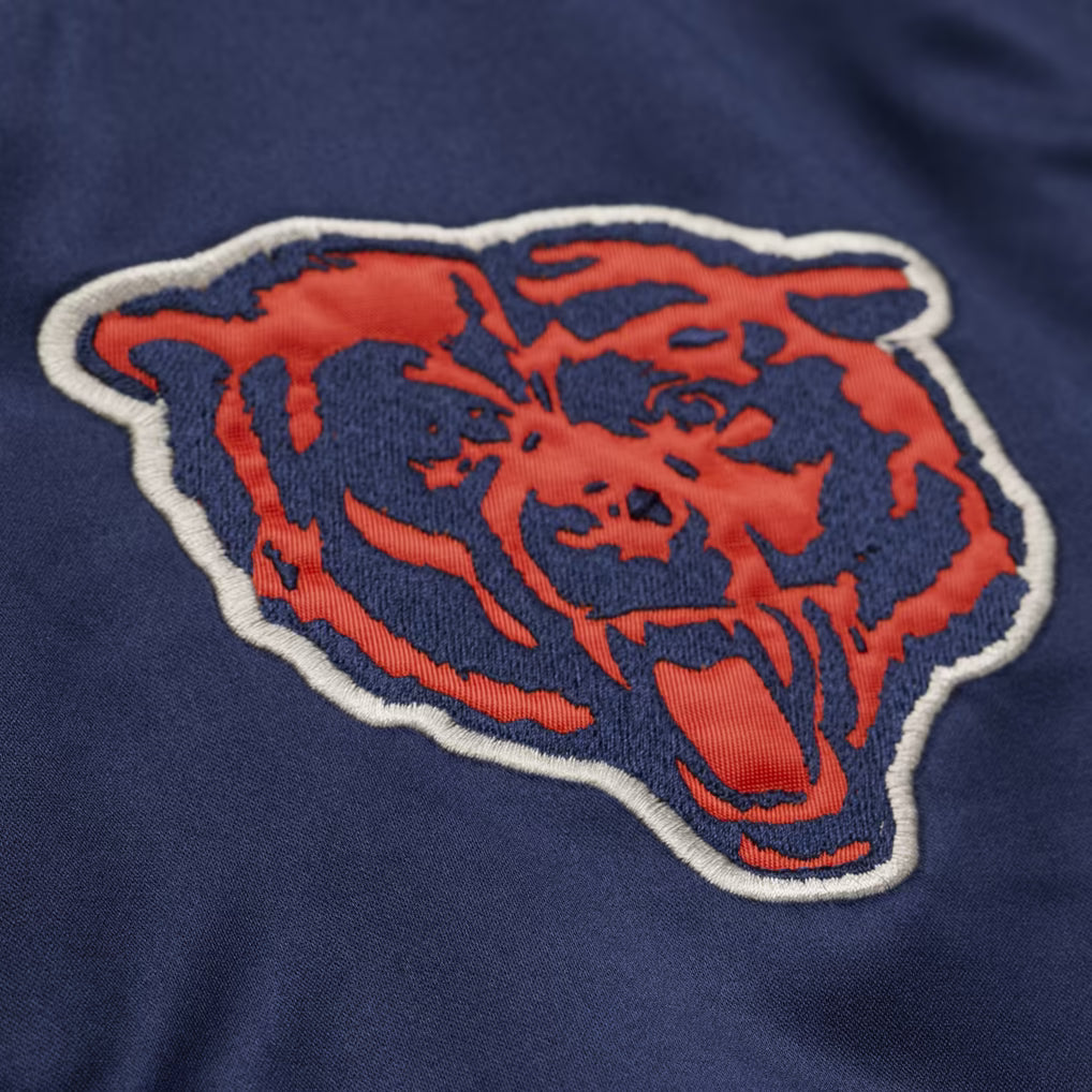 M&N NFL Chicago Bears Retro Roots Lightweight Satin Jacket