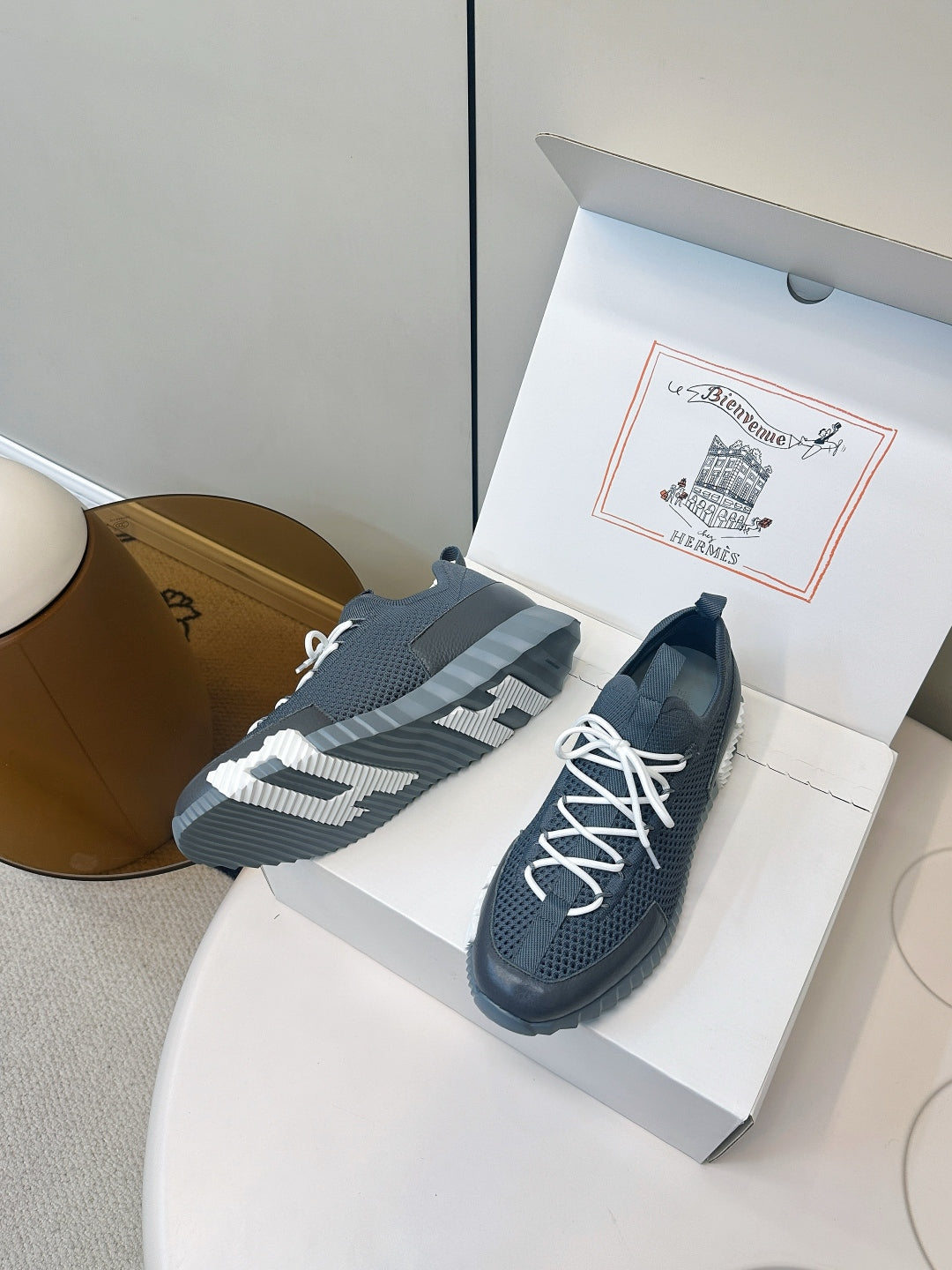Hermes Classic Couple's Casual Sneakers