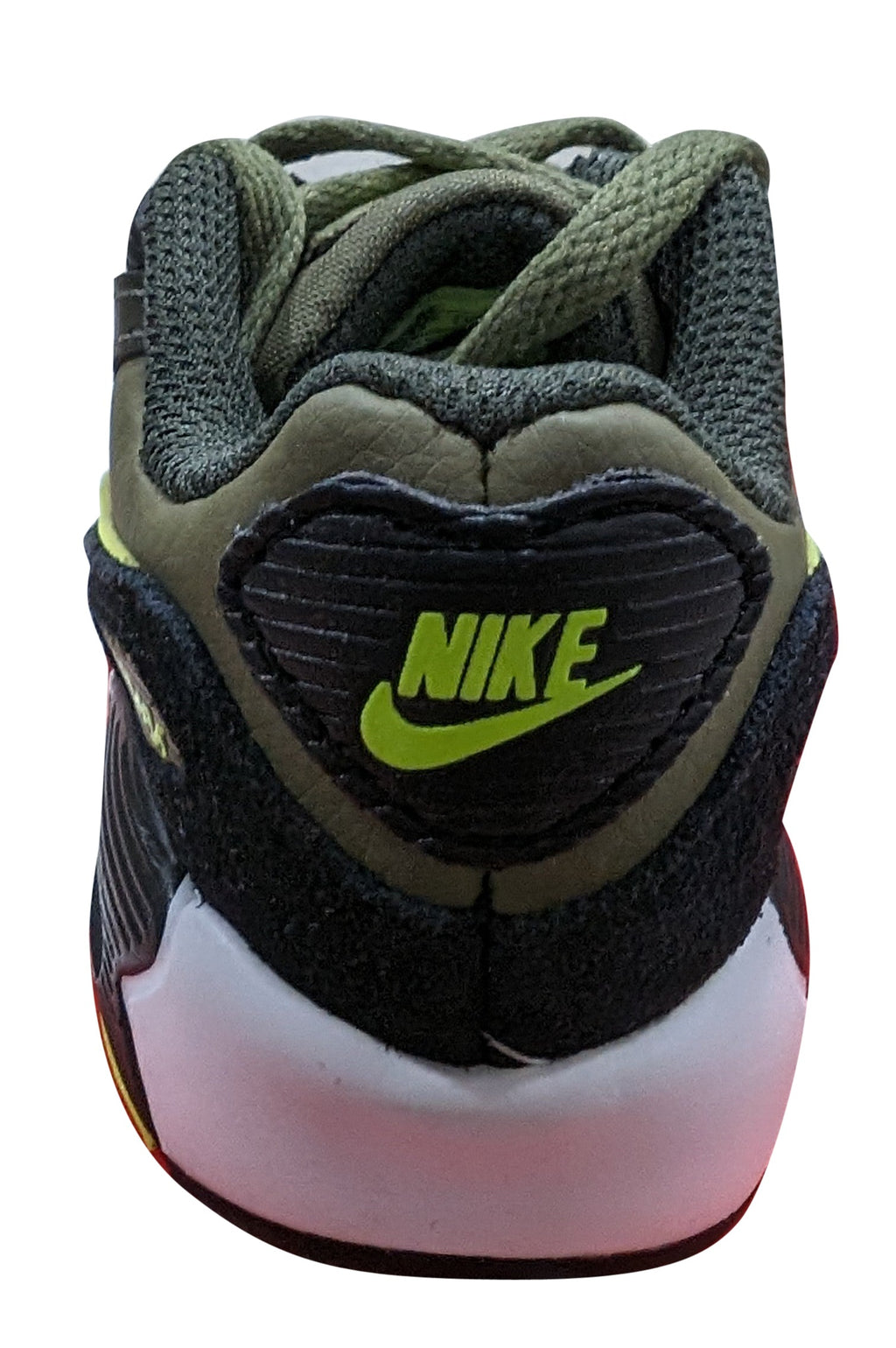 Toddler's Nike Air Max 90 LTR Medium Olive/Volt-Black (DV3609 200)