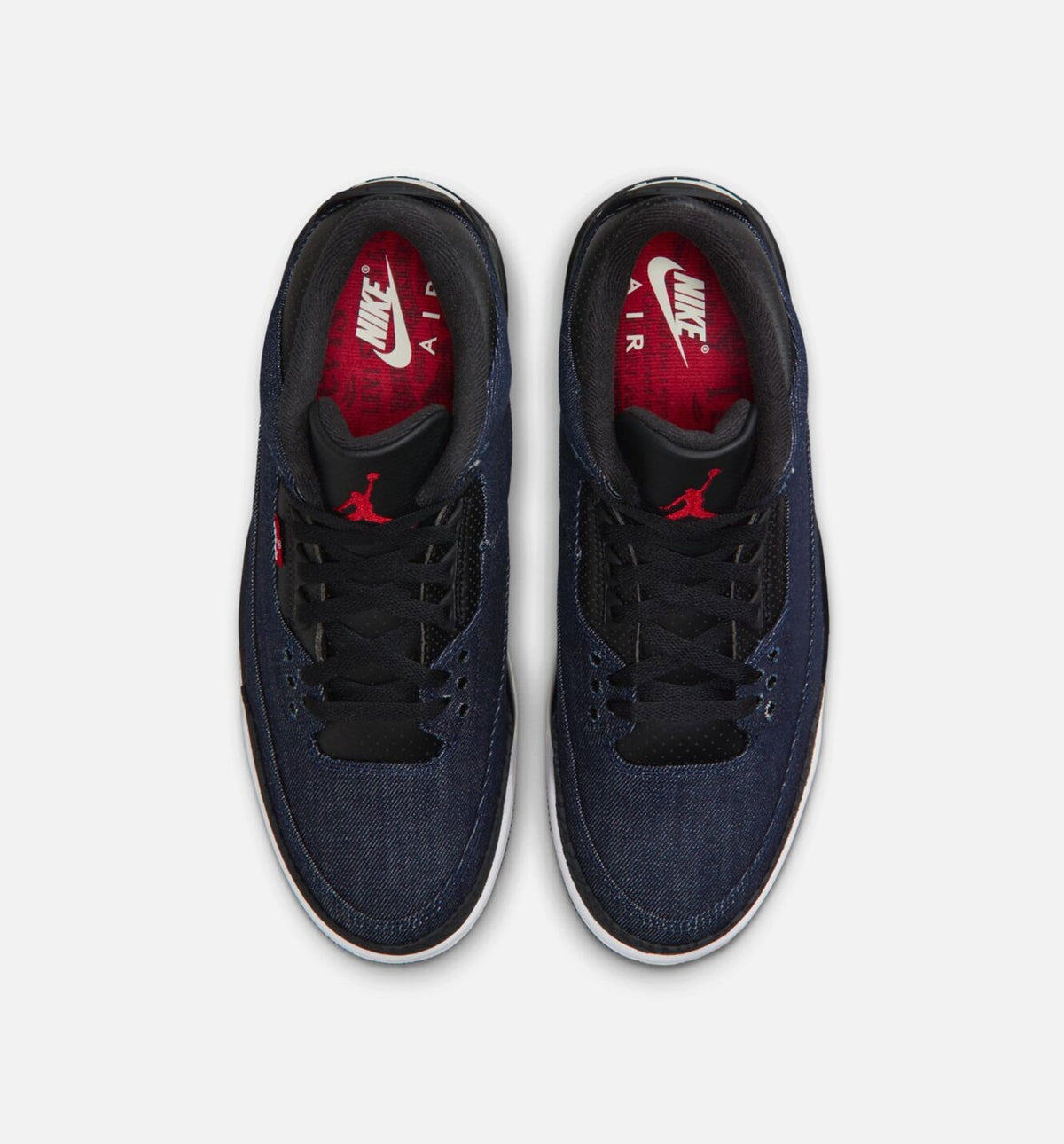 Air Jordan 3 x Levi's "Indigo and Gym Red" Men's Shoe – Denim/Black/Sail