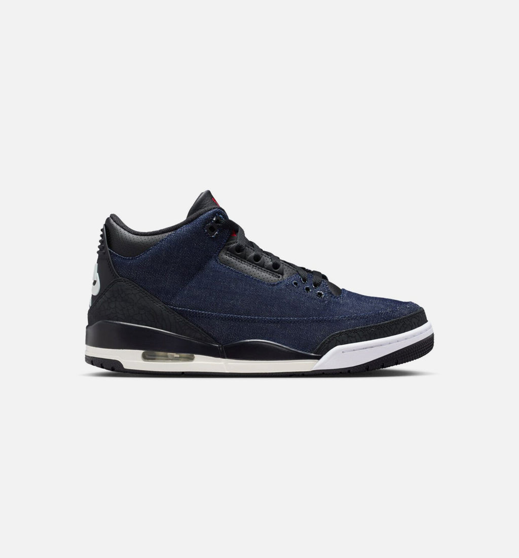 Air Jordan 3 x Levi's "Indigo and Gym Red" Men's Shoe – Denim/Black/Sail