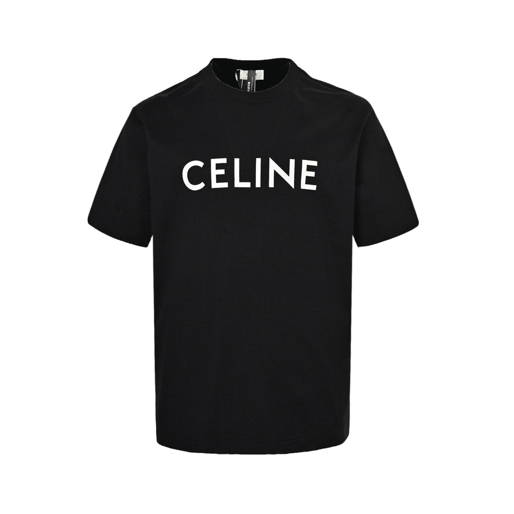 Celine Loose T-Shirt In Cotton Jersey Black