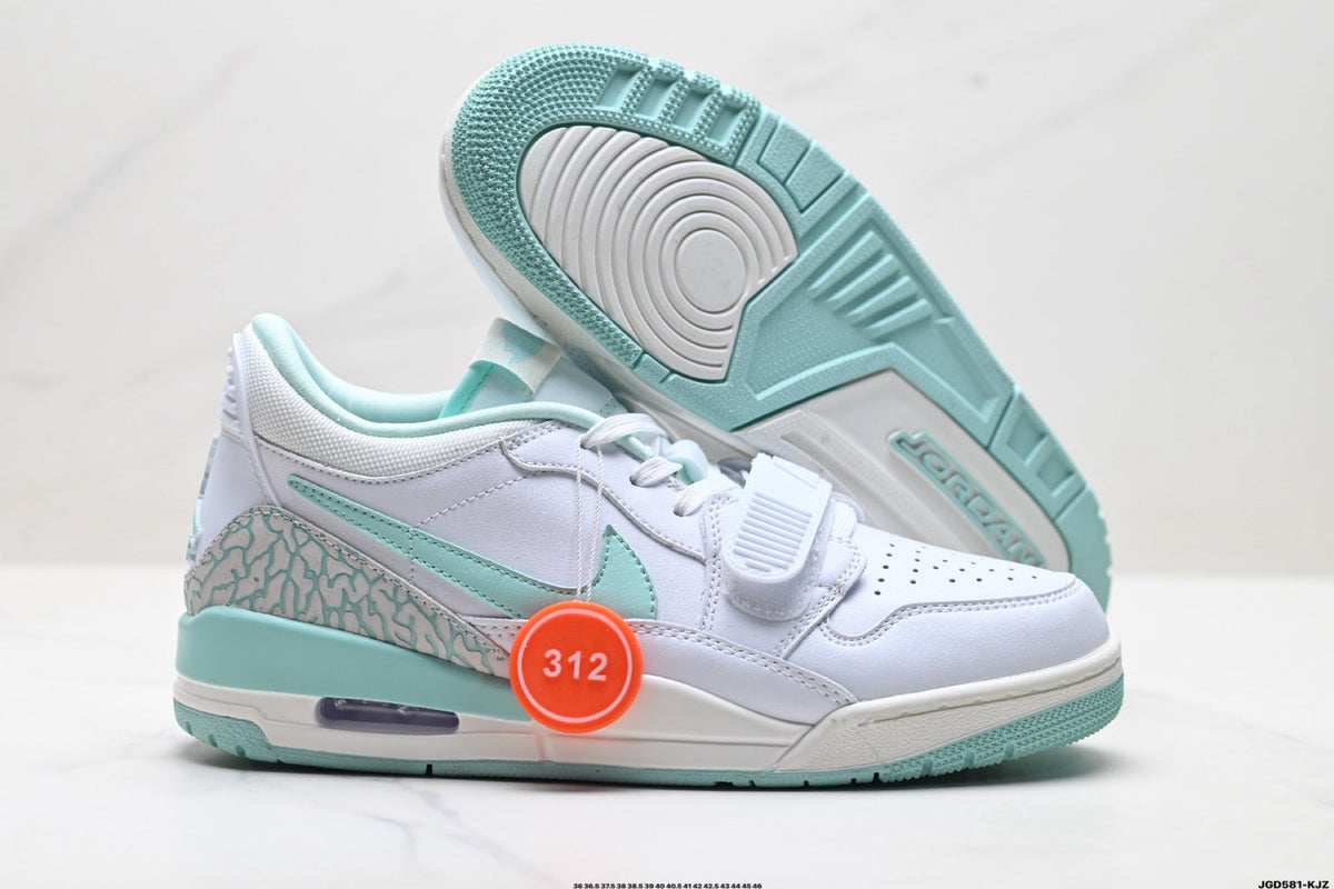 Jordan Legacy 312 Low White Mint Grey Sneakers