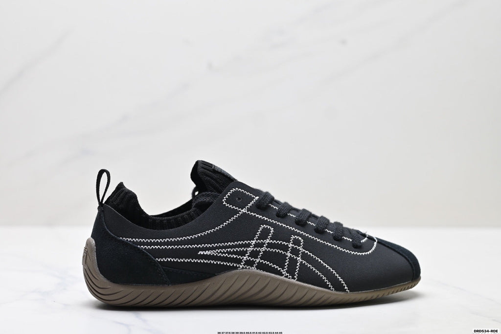 Onitsuka Tiger Low Profile Runner Black Line Art Unisex Shoes Style 33